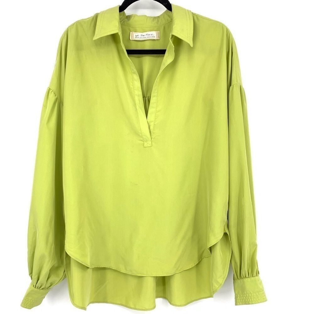We The Free Neon Lime Green Top